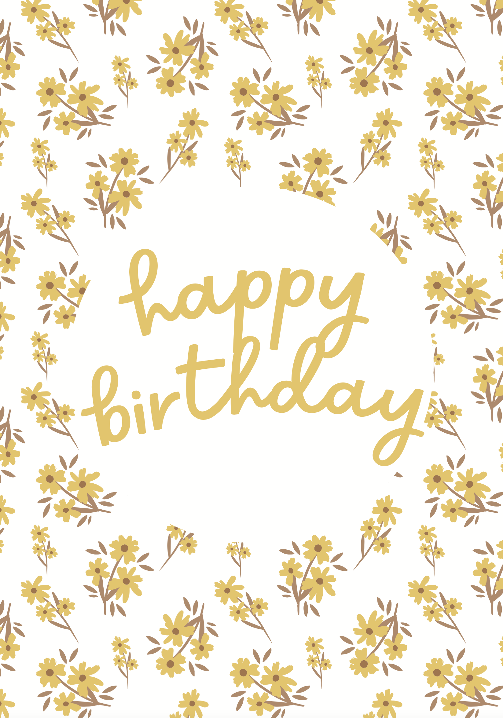 Greeting Card Sunshine - GOLDEN
